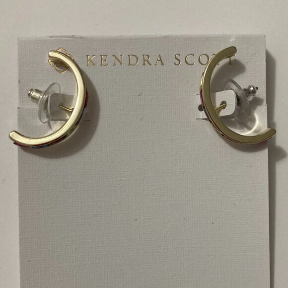 KENDRA SCOTT Adeline Ear Cuff Earrings Gold Multicolor - Picture 2 of 7